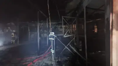 Batman'da çiftlik yangını : 3 at telef oldu
