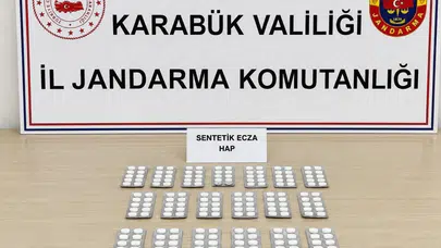 Karabük'te uyuşturucu operasyonu : 331 hap ele geçirildi