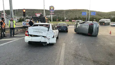 Kayseri'de 4 araçlı zincirleme kazada 4 kişi yaralandı