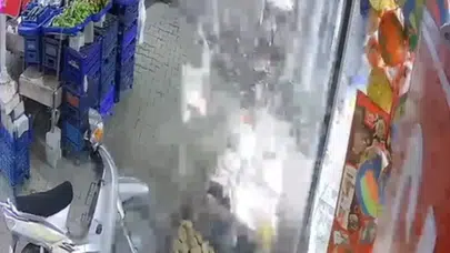 Manisa'da sıcak hava sirke şişesini bomba gibi patlattı