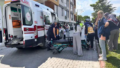 Kütahya'da motosiklet devrildi, 2 kişi yaralandı