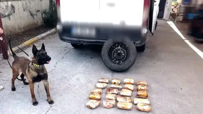 Batman'da narkotik operasyonu : Minibüsün yedek lastiğinde 11,5 kilo esrar ele geçirildi