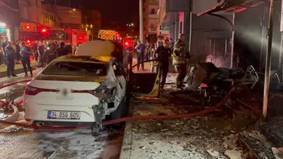 Bursa Osmangazi'de yangın : Mobilya dükkanı alev alev