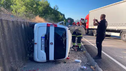 Burdur'da tır ile çarpışan ticari aracın sürücüsü hayatını kaybetti