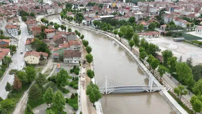 Tokat’ta taşkın riskine karşı yapılan 9 kilometrelik kaya seti kaldırılıyor
