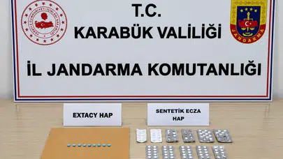 Karabük'te uyuşturucu operasyonu : 241 hap ele geçirildi