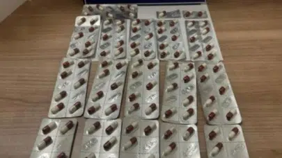 Edirne Keşan'da bir şahsın üzerinden 115 sentetik ecza ele geçirildi