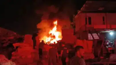Bursa'da geri dönüşüm tesisinde yangın