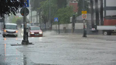 Ordu'da sağanak yağış etkili oldu