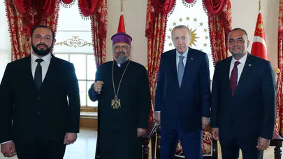 Cumhurbaşkanı Erdoğan, Türkiye Ermenileri Patriği Maşalyan’ı kabul etti