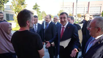Samsun'da emeklilerden Cumhurbaşkanı Yardımcısı Yılmaz'a zam talebi