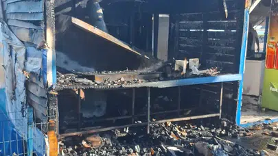 Kastamonu Cide'de kafede çıkan yangın söndürüldü