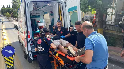 Aydın Efeler’de kamyonet yayaya çarptı : 1 kişi yaralandı