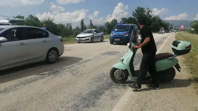 Isparta'da motosiklet kazası : 1 ağır yaralı