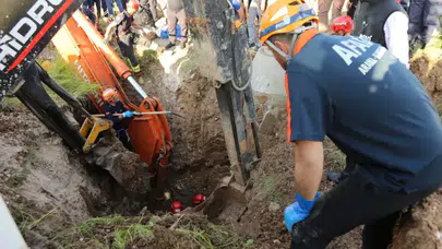 Kastamonu'da bir işçi toprak altında kaldı