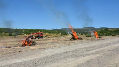 Kütahya'da orman yangını tatbikatları : Ekiplerden hızlı müdahale