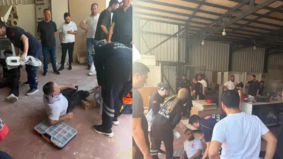 Sakarya'da halatı kopan yük asansörü yere çakıldı : 6 işçi yaralandı