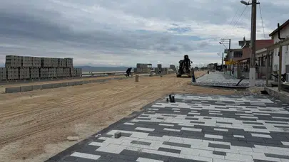 Tekirdağ Eriklice sahili yenileniyor : 650 metrelik bisiklet yolu geliyor