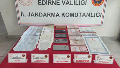Edirne'de tefecilik operasyonu : 6 şüpheli gözaltında