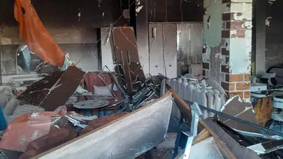Hatay Reyhanlı'da iş yerinde yangın