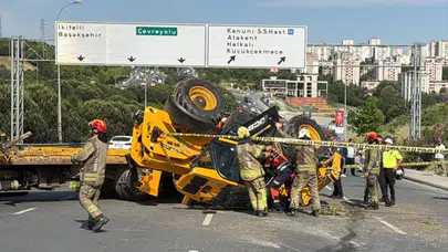 İş makinesinin altında kalan sürücü öldü