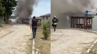 Tekirdağ Kapaklı'da bağ evinde yangın : Ev tamamen yandı