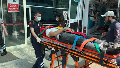 Karabük'te işçi dördüncü kattan zemine düştü