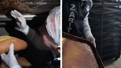Hatay’da fırın denetiminde şok görüntüler : Böcek ve izmaritler bulundu