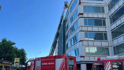 Beyoğlu'nda 6 katlı binada korkutan yangın