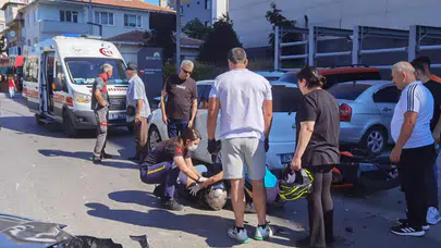 Edirne'de ters yönden gelen otomobil zincirleme kazaya neden oldu : 1 yaralı