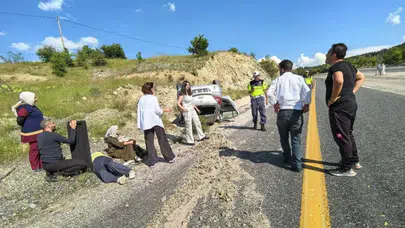 Elazığ'da otomobil takla attı, 3 kişi yaralandı