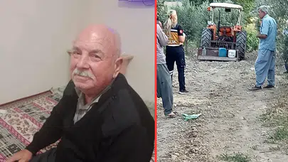 Mersin'de el freni çekilmeyen traktörün altında kalan yaşlı adam öldü