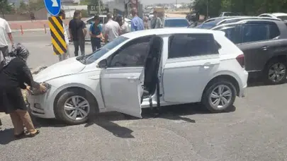 Adıyaman'da 2 araç çarpıştı : 1 kişi yaralandı