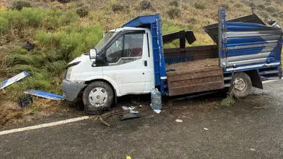 Tarım işçilerini taşıyan kamyonet devrildi : 10 yaralı