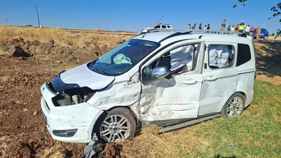 Şanlıurfa Siverek'te trafik kazası : 2'si çocuk 6 kişi yaralandı