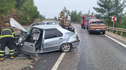 Bilecik'te zincirleme kazada 2 kişi yaralandı