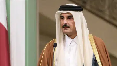 Katar Emiri Al Sani, ABD heyetiyle bir araya geldi