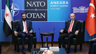Cumhurbaşkanı Erdoğan, Suriyeli mevkidaşı Şara ile görüştü