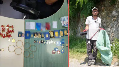 Düzce'de temizlik görevlisi, 3,5 milyon değerindeki altın dolu çantayı polise teslim etti