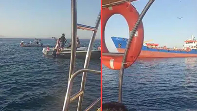 Yalova'da su tankeri ile özel tekne çarpıştı