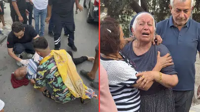 Mersin'de yaşlı adama motosiklet çarptı : Eşi gözyaşlarına boğuldu