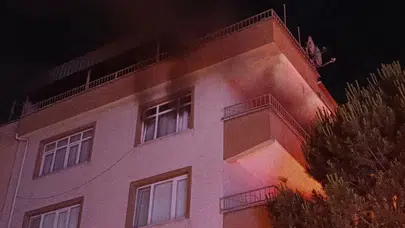 Bursa'da apartman dairesinde yangın çıktı