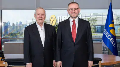 Aziz Yıldırım'dan Turkcell Yönetim Kurulu Başkanı Şenol Kazancı'ya ziyaret