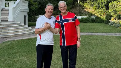 İngiltere ve Norveç liderlerinden gündem olan poz