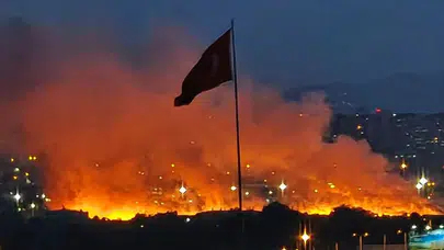 Ankara'da otluk arazide yangın çıktı