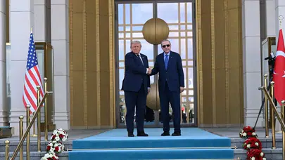 Erdoğan ve Trump’tan Külliye’de dikkat çeken açıklama