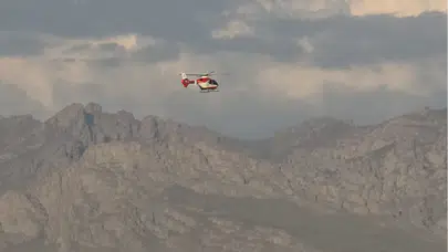 Van'da hamile hasta için ambulans helikopter seferber oldu