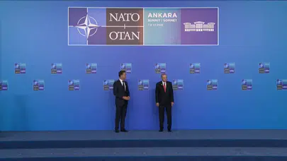 Cumhurbaşkanı Erdoğan ve Rutte liderleri karşıladı