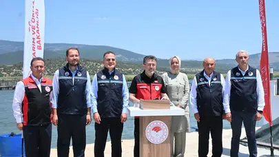 Bakan Yumaklı, Milas'ta su ürünleri üretim tesisini ziyaret etti