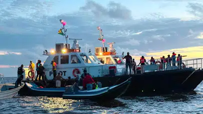 Guyana'da facia : 116 yolculu feribot alabora oldu